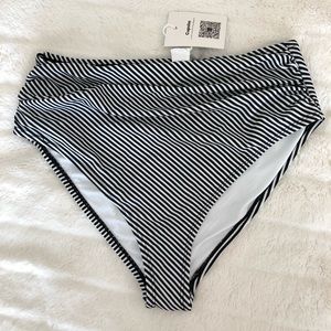 Striped bottoms.